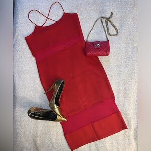 ❤️Final Price. Missguided Red Mesh Midi dress